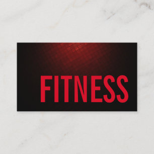 Tarjeta De Visita Trending Brownish Red Personal Fitness Training De