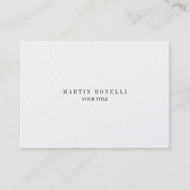 Tarjeta De Visita Trendy Chubby Professional Business Card (Anverso)