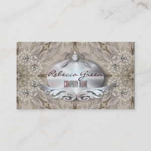 Tarjeta De Visita Trendy Girly Moda Gatsby Fashion Paris Lace