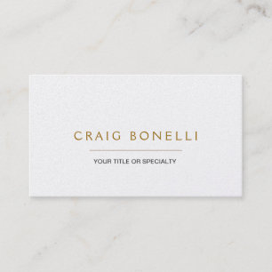 Tarjeta De Visita Trendy Gold Business Card