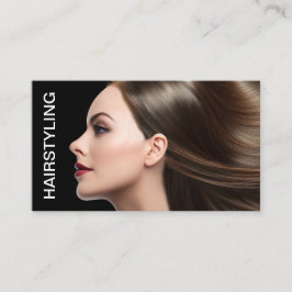 Tarjeta De Visita Trendy Independent Hairstylist Business Cards