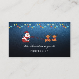 Tarjeta De Visita Trendy modern minimalist Christmas Business Card