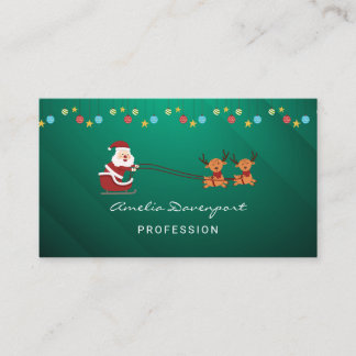 Tarjeta De Visita Trendy modern minimalist Christmas Business Card