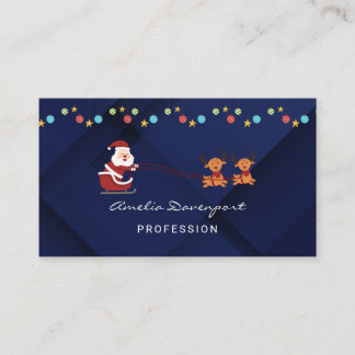 Tarjeta De Visita Trendy modern minimalist Christmas Business Card