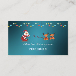 Tarjeta De Visita Trendy modern minimalist Christmas Business Card