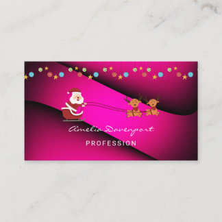 Tarjeta De Visita Trendy modern minimalist Christmas Business Card