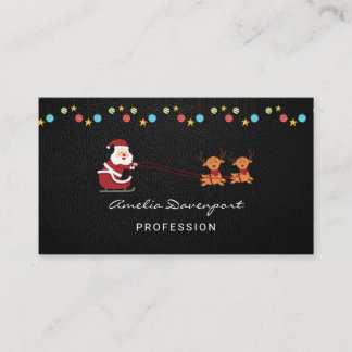 Tarjeta De Visita Trendy modern minimalist Christmas Business Card