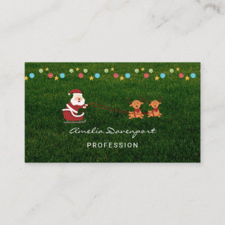 Tarjeta De Visita Trendy modern minimalist Christmas Business Card