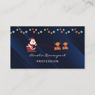 Tarjeta De Visita Trendy modern minimalist Christmas Business Card