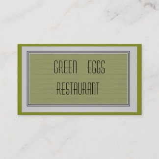 Tarjeta De Visita Trendy Moss Green Business Card