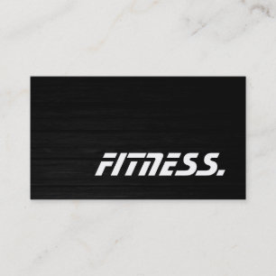 Tarjeta De Visita Trendy Wood Trainer Sport Fitness Business Card