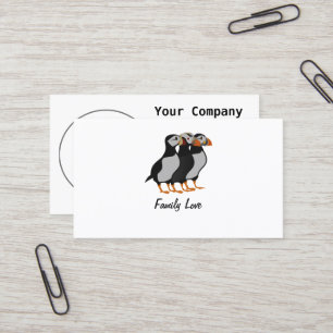 Tarjeta De Visita Tres Albornoces Adorables Juntos Personalizado