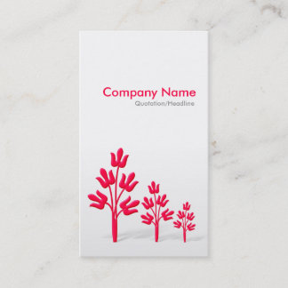 Tarjeta De Visita Tres árboles crimson (verticales)