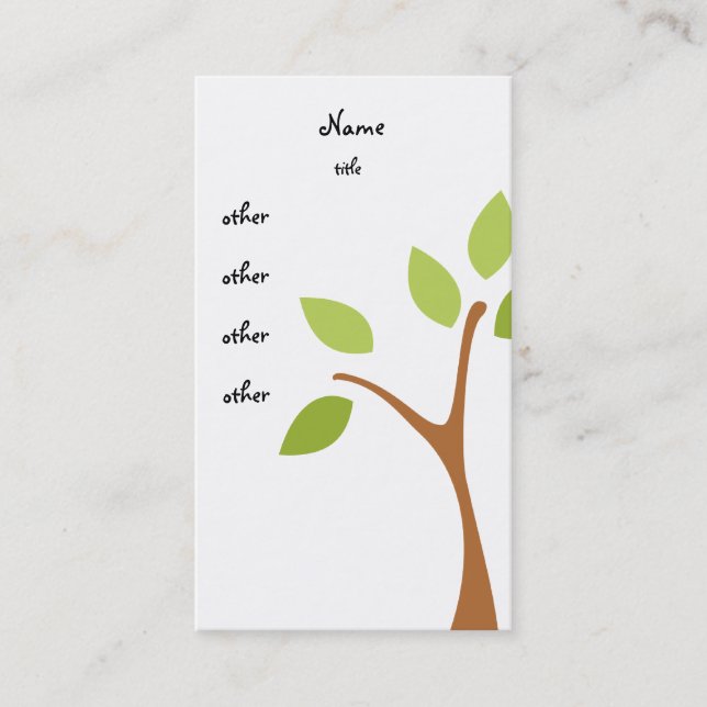 Tarjeta De Visita Tres búhos (Anverso)