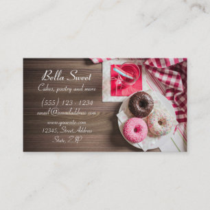 Tarjeta De Visita Tres buñuelos deliciosos