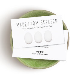 Tarjeta De Visita Tres instructores de cocina de huevos de pollo y d