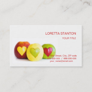 Tarjeta De Visita Tres manzanas