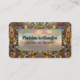 Tarjeta De Visita Très orné Elegante Profesional Barroco Francés