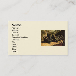 Tarjeta De Visita Tres pares de zapatos por Vincent van Gogh