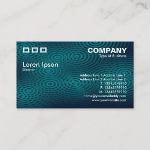 Tarjeta De Visita Tres Rectángulos - Lluvia eléctrica Turquesa oscur