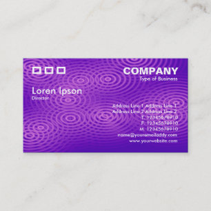 Tarjeta De Visita Tres Rectángulos - Púrpura de lluvia eléctrica