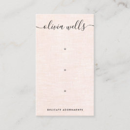 Tarjeta De Visita Tres soportes de la pantalla de anclaje rosado de