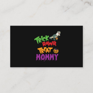 Tarjeta De Visita Trex Mummy Trick Treat Mami Halloween