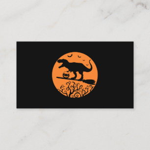 Tarjeta De Visita TRex Niños de Dinosaurio Bruto Halloween