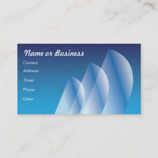 Tarjeta De Visita Tri Vela translúcida