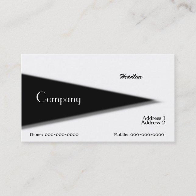 Tarjeta De Visita Triangle Business Card (Anverso)