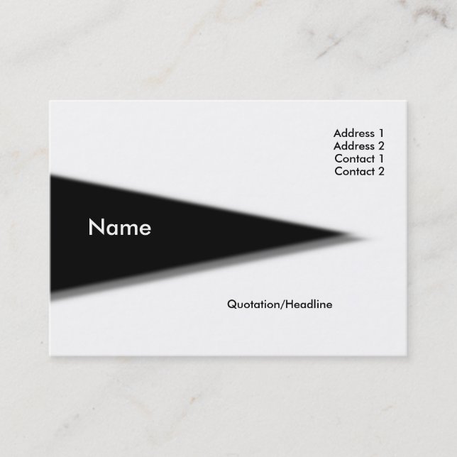 Tarjeta De Visita Triangle Business Card (Anverso)