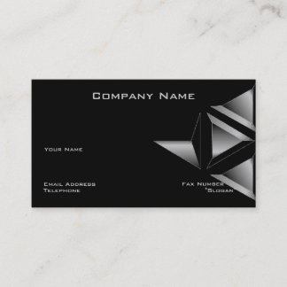 Tarjeta De Visita Triangle Business Card | Estándar | Diseño negro