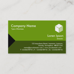 Tarjeta De Visita Triángulo del borde II - Sombras de aguacate