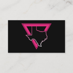 Tarjeta De Visita triángulo rosa texas