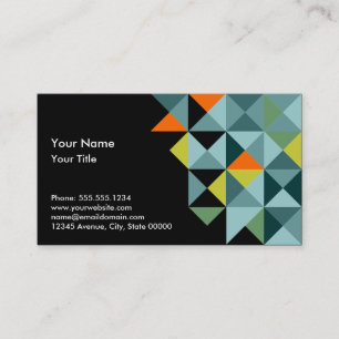 Tarjeta De Visita Triángulos geométricos