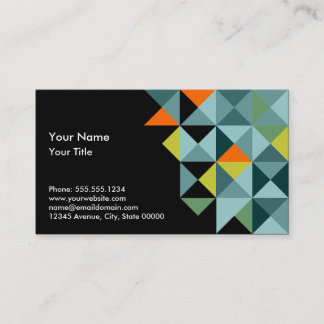 Tarjeta De Visita Triángulos geométricos