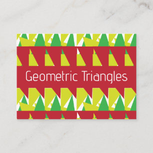 Tarjeta De Visita Triángulos geométricos coloridos
