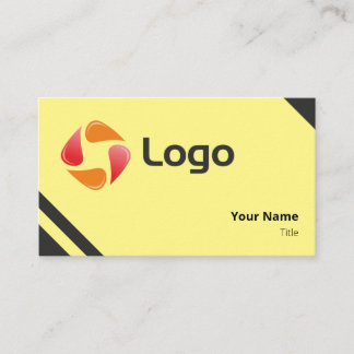 Tarjeta De Visita Triángulos planos sencillos y sólidos en blanco y 