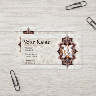 Tarjeta de visita tribal de la tierra
