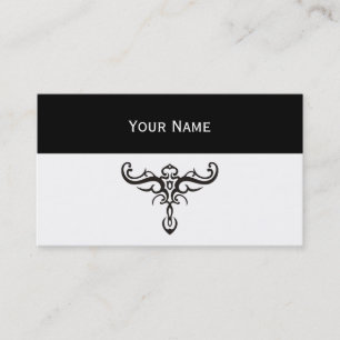 Tarjeta De Visita TRIBAL DE TATUAJE NEGRO III + tu idea