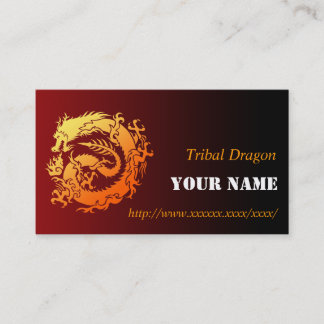 Tarjeta De Visita Tribal dragon