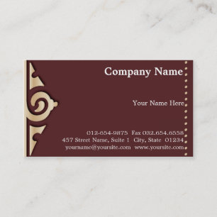 Tarjeta De Visita Tribal elegante