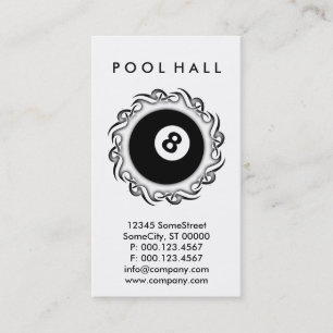 Tarjeta De Visita tribal POOL HALL