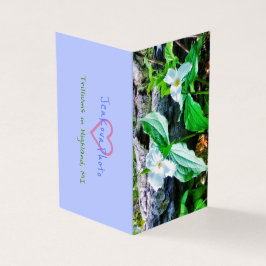 Tarjeta De Visita Trilliums 2x3.5 GIFT CARTA