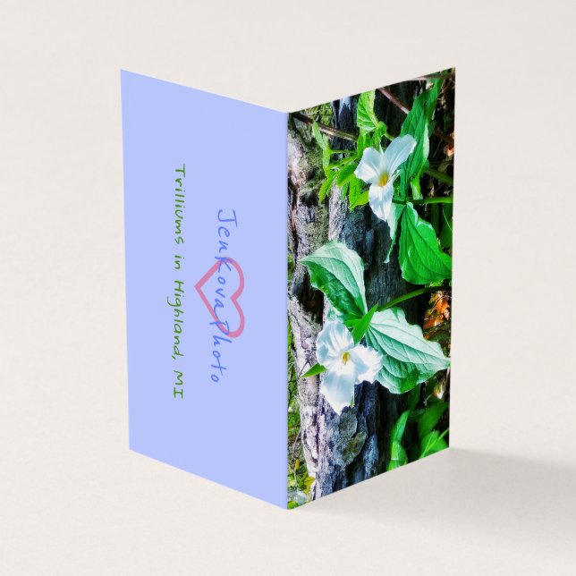 Tarjeta De Visita Trilliums 2x3.5 GIFT CARTA (Exterior)