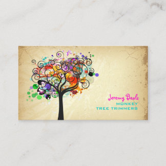 Tarjeta De Visita Trimmers de árbol grunge de época PixDezines (30%)
