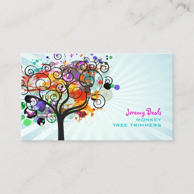 Tarjeta De Visita Trimmers de árbol grunge de época PixDezines (30%) (Anverso)