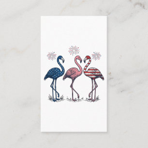 Tarjeta De Visita Trío de Flamencos Patrióticos Diseño de Grabado Vi
