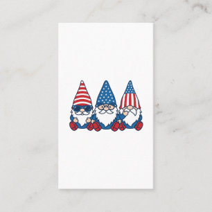 Tarjeta De Visita Trío de gnomos patrióticos diseño de camiseta vect