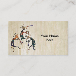 Tarjeta De Visita Trío del músico de KOKOPELLI + sus ideas